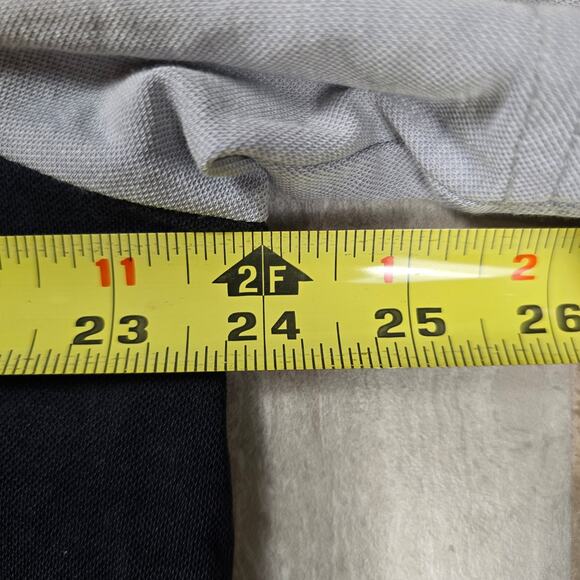 Travis Matthews Salad Days Polo Shirt Mens Size 2XLarge Gray Color Block Short - Picture 3 of 7